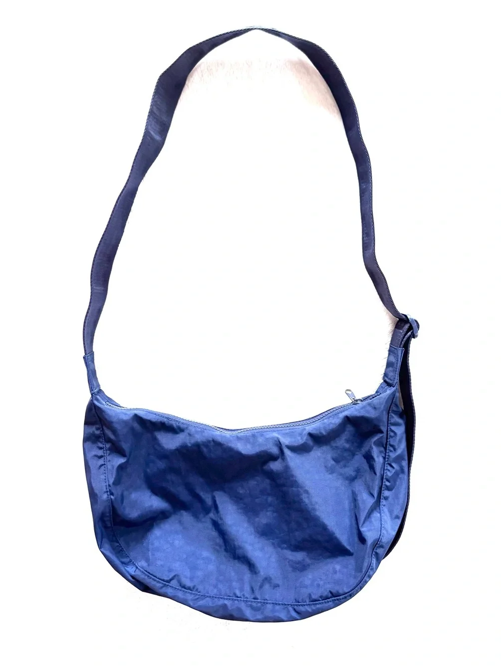 BAGGU Medium Nylon Crescent Bag - Navy (2025)
